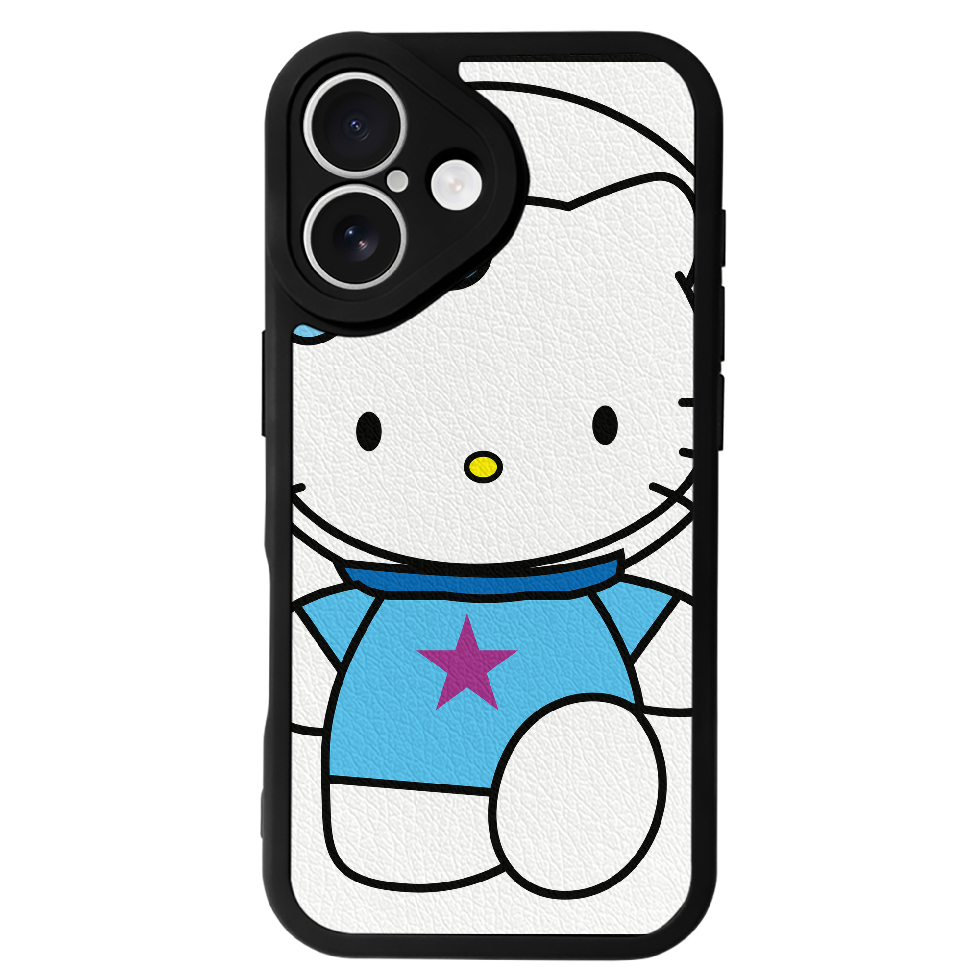 （画像用） Hello Kitty ハローキティ 【iPhone 16シリーズ対応】シリコンスマホケース（レザー調） 材質：シリコン